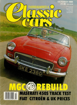 THOROUGHBRED & CLASSIC CARS 1989 OCT - 850S & SM TESTED